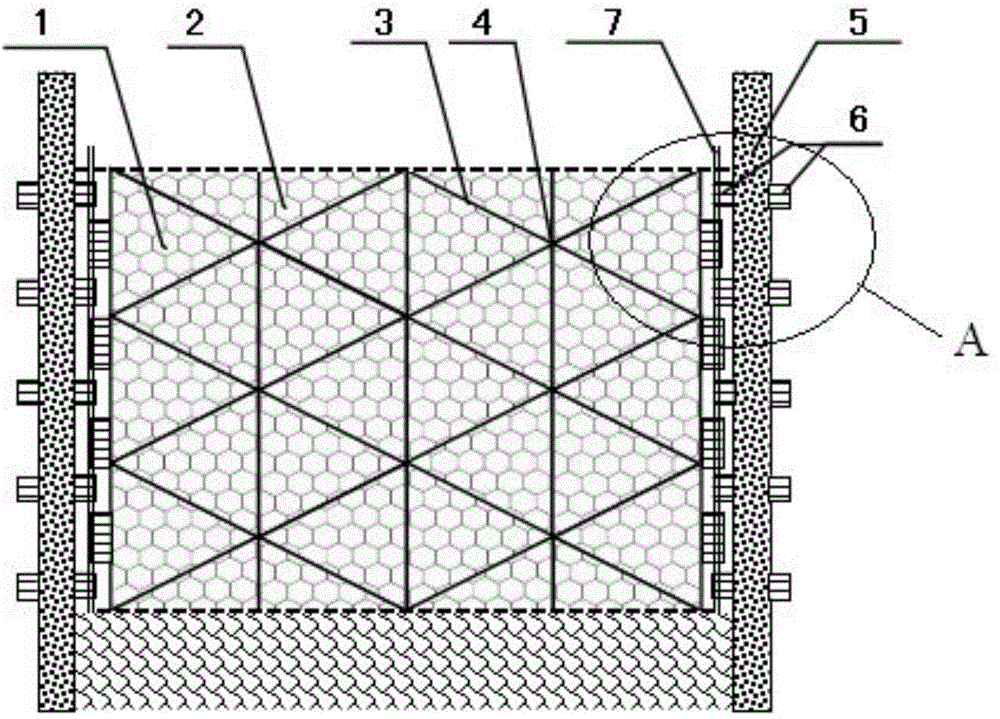 Method for assembling underwater copper alloy perforated mesh of pasture type shallow sea fence farming facility