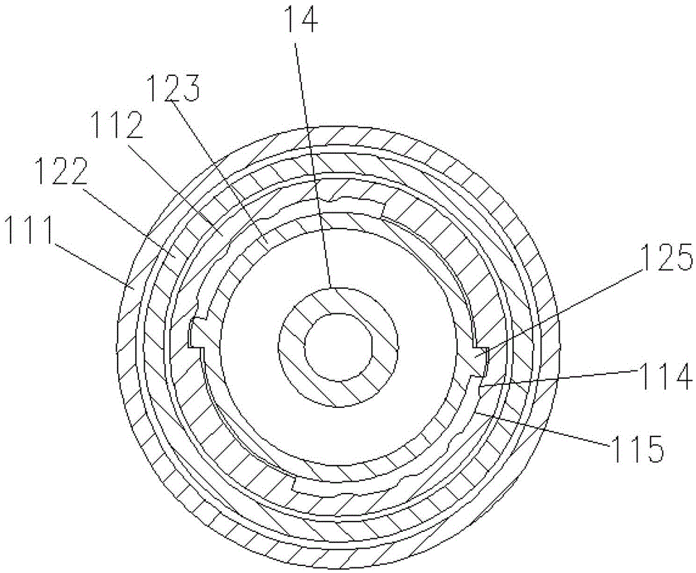 Rotary spray head and cosmetic container with rotary spray head