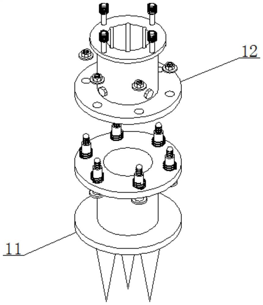 A positioning structure for installing a road traffic sign fixing frame