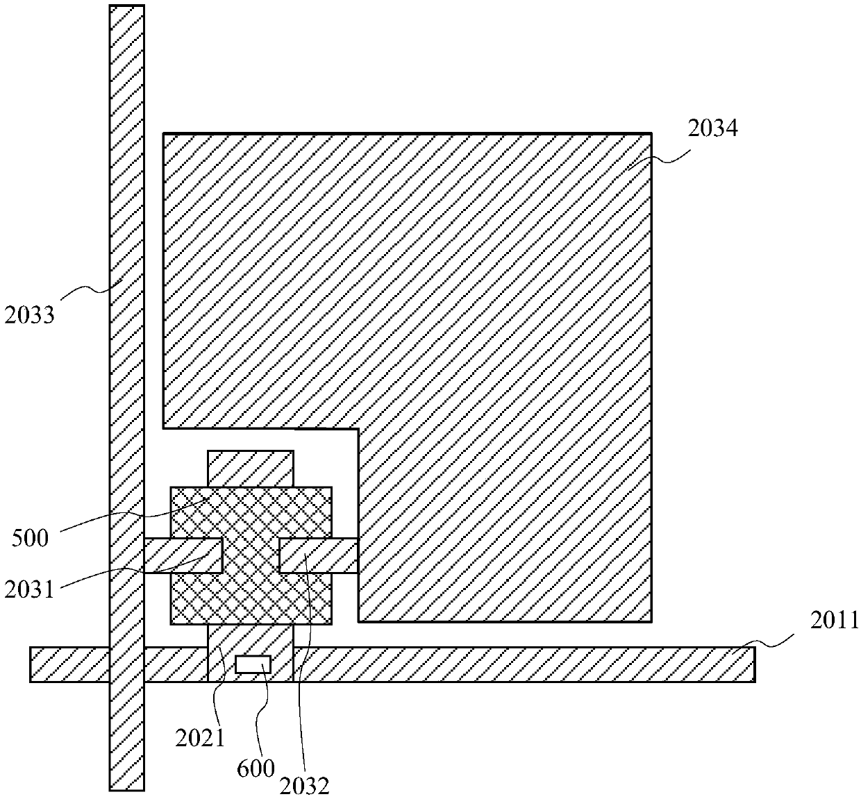 Thin film transistor panel structure and manufacturing method