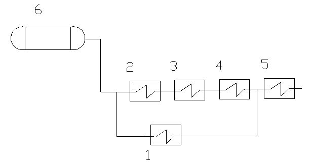 Equivalent enthalpy drop determination method for two-path mixed feeding low-pressure coal economizer