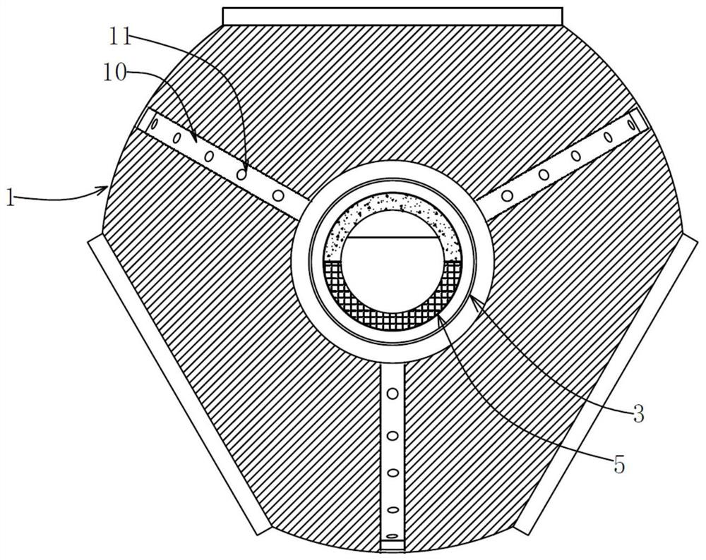 Hub ventilation and heat dissipation device