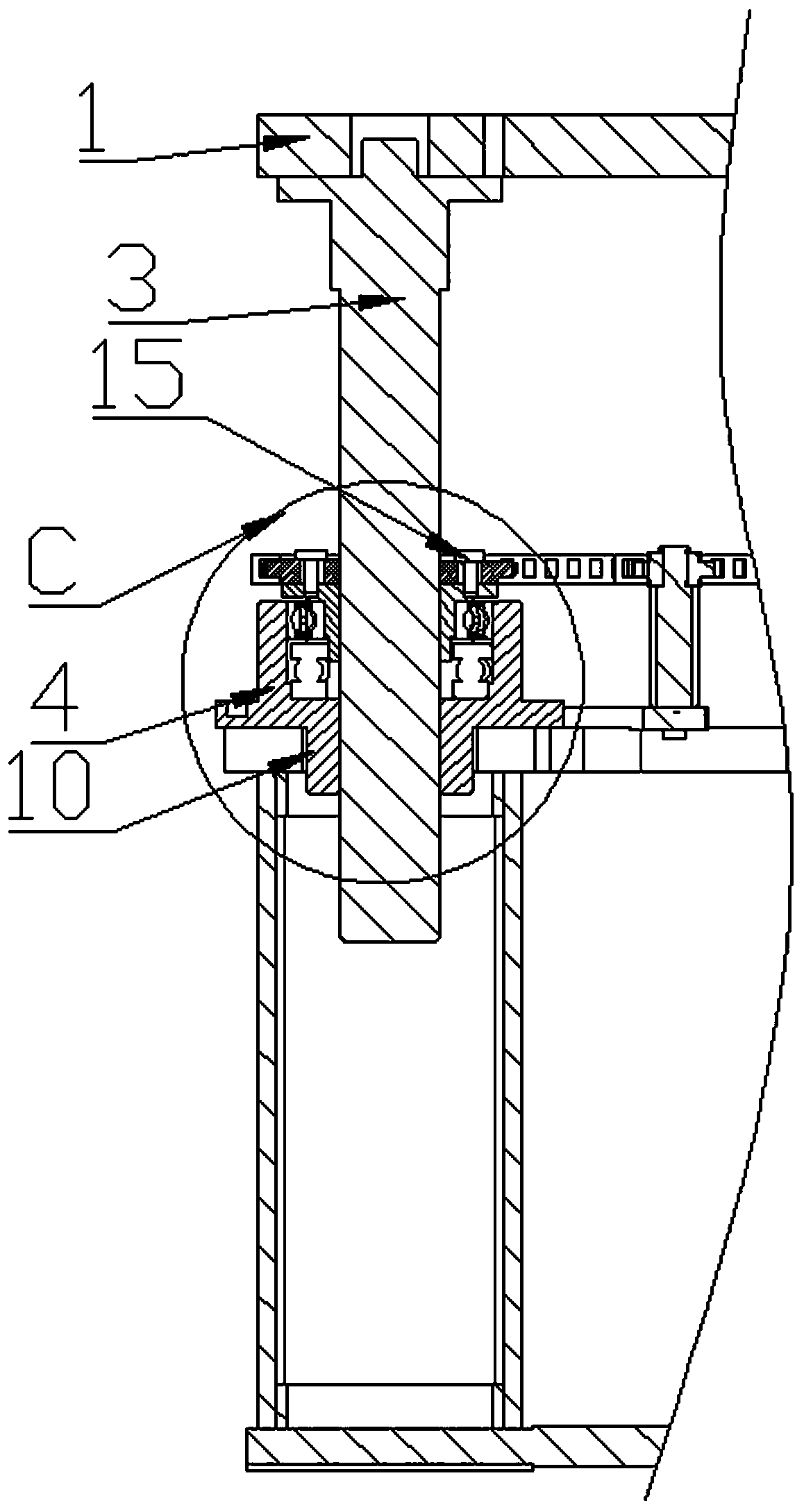 B-part lifting balance adjusting mechanism for bottle making machine and method thereof