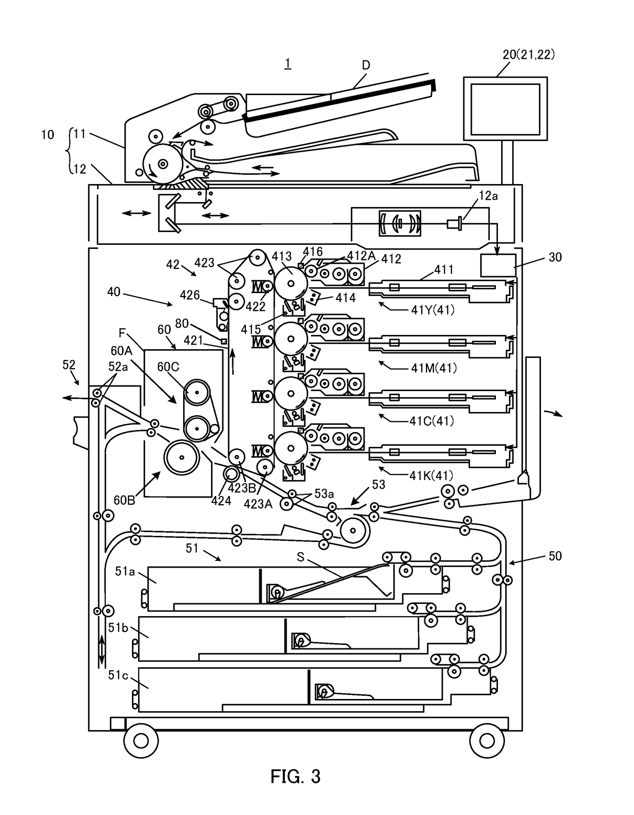 Image forming apparatus, image formation system, density-unevenness correction method and recording medium