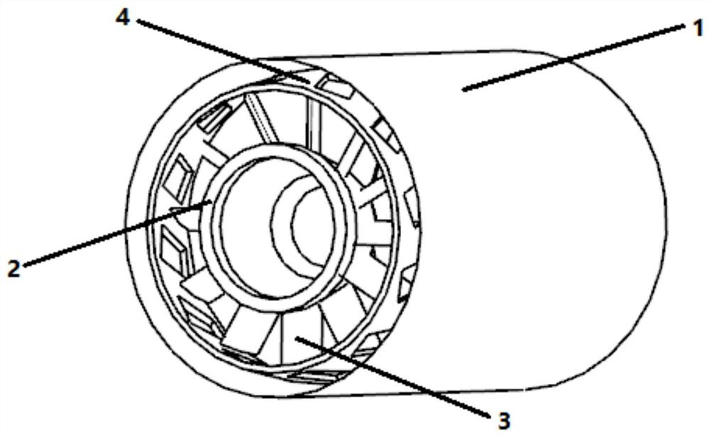 An integrated afterburner with adjustable preheating rectifying struts