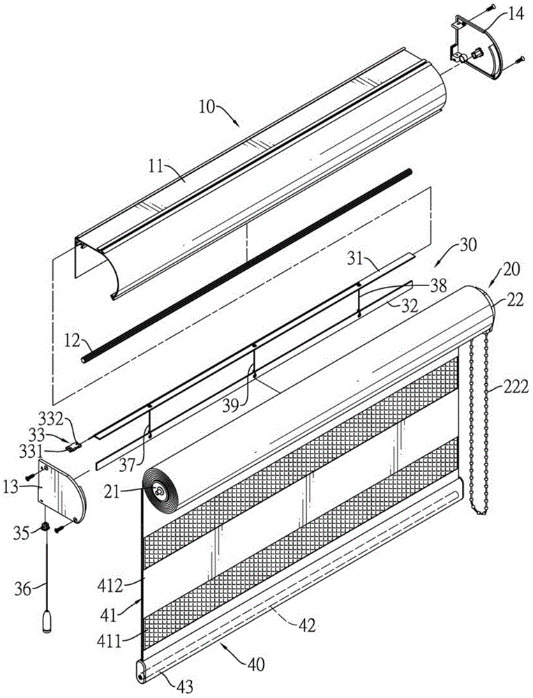 Light adjustment shutter device and installation method thereof