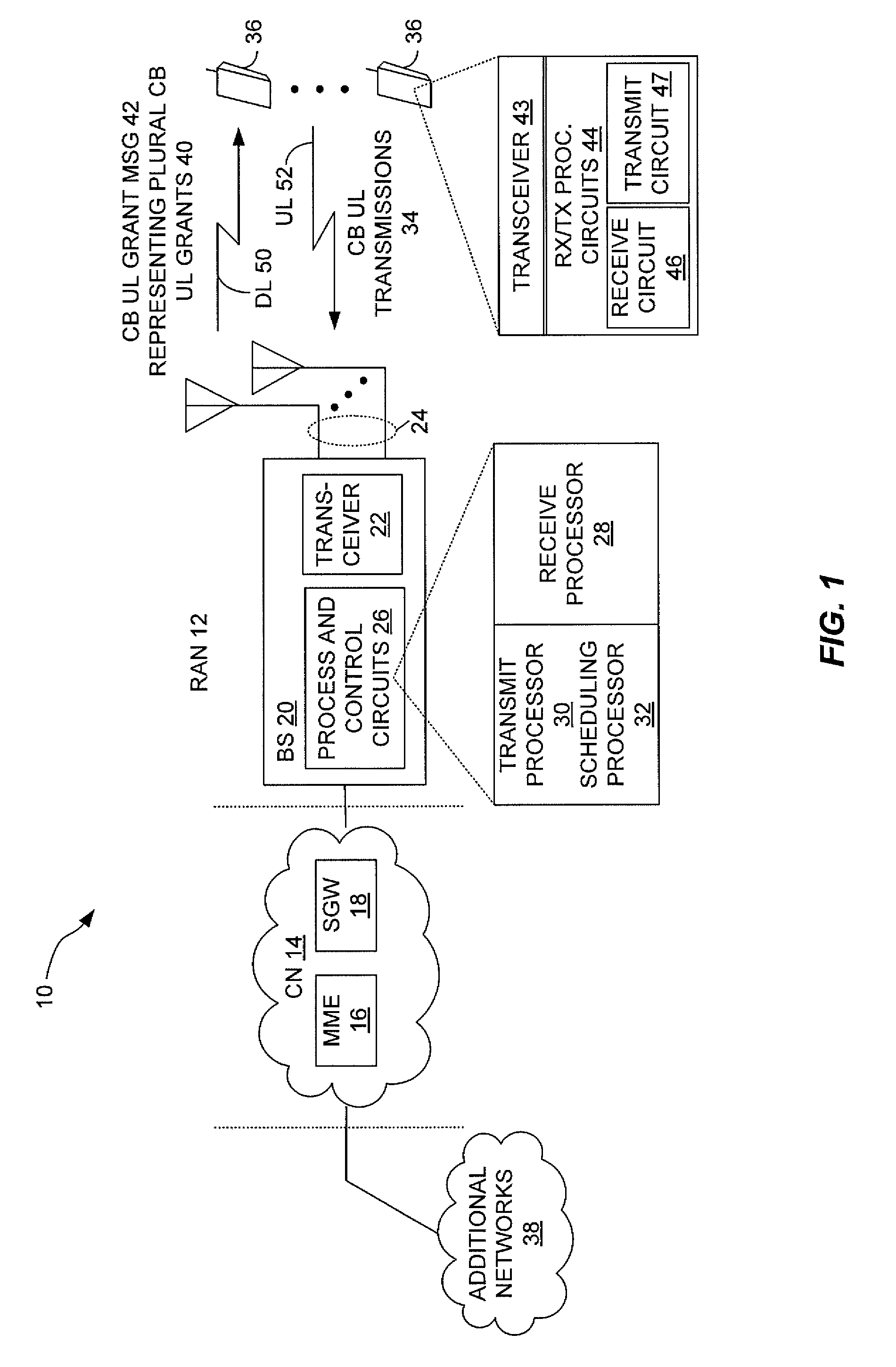 Method and Apparatus for Contention-Based Granting in a Wireless Communication Network