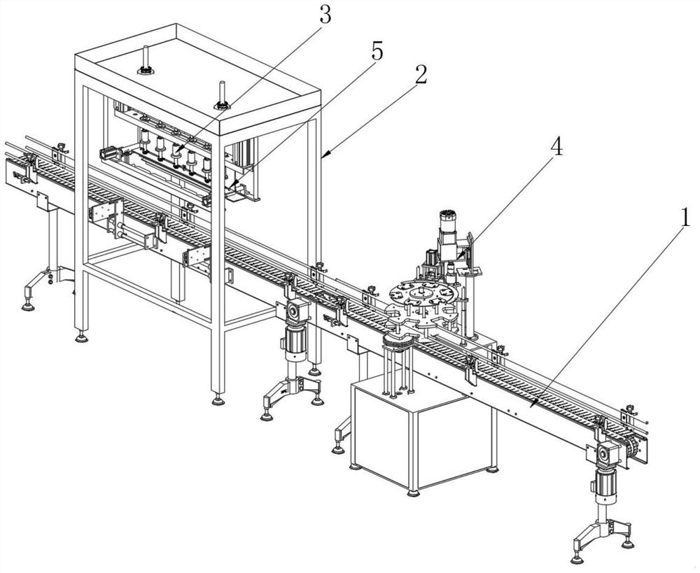 Feeding system of cosmetic glass bottle production line