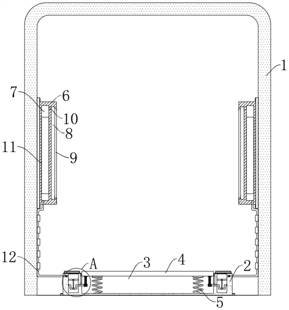 Auxiliary system for infrared temperature measurement door for hospital public health department