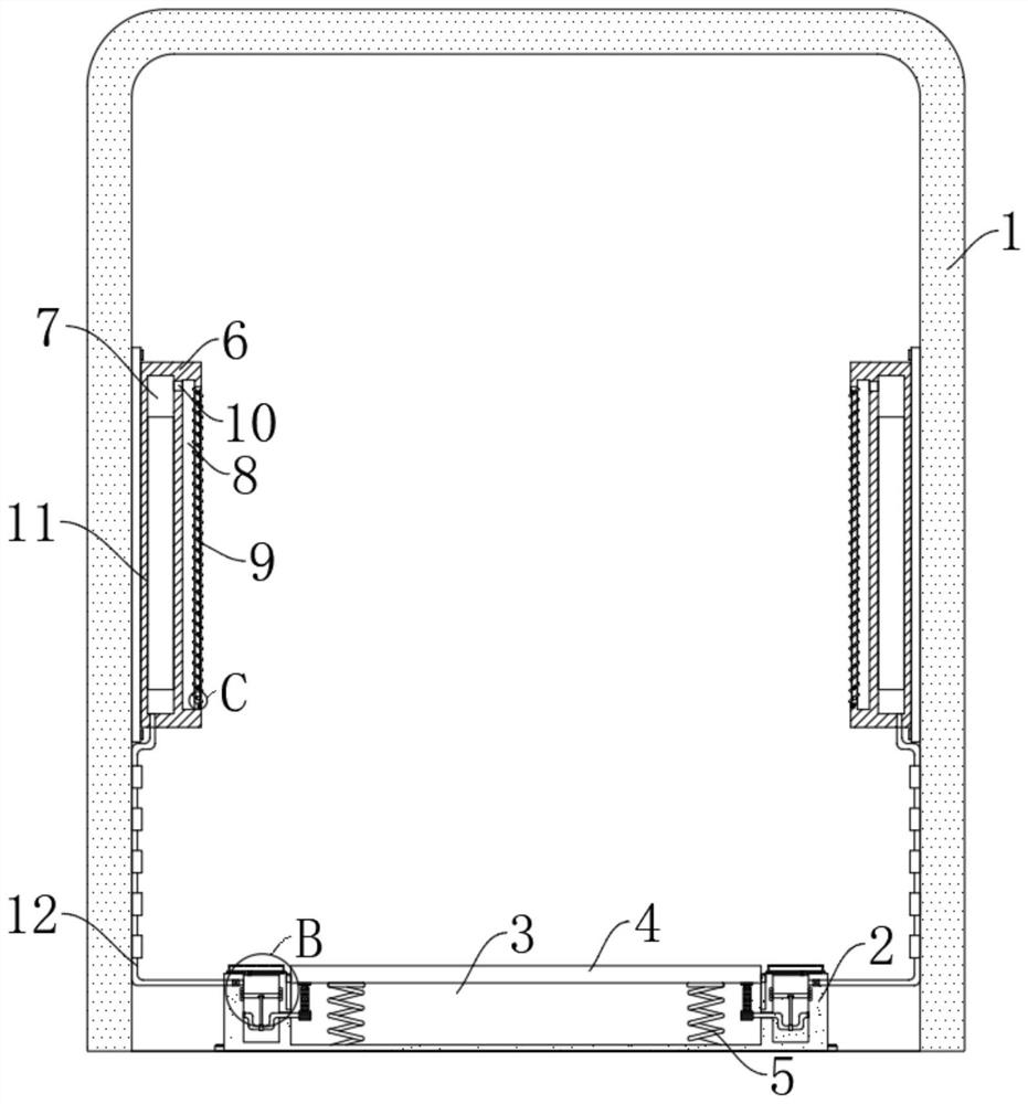 Auxiliary system for infrared temperature measurement door for hospital public health department