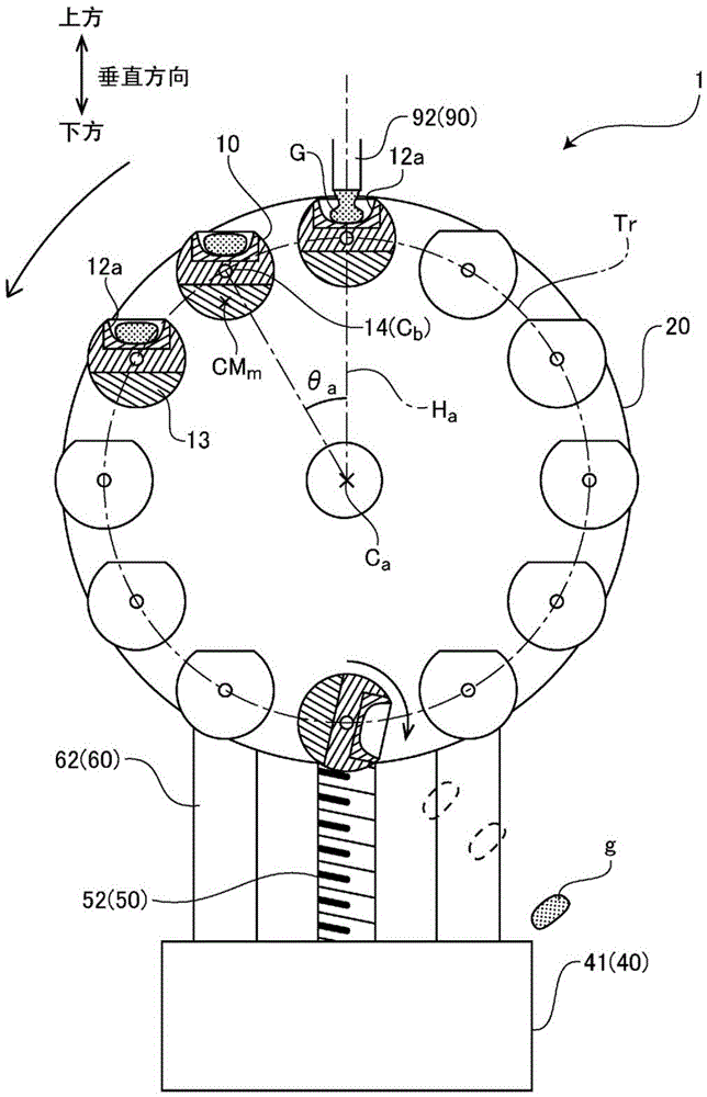 Glass block manufacturing device and method, glass forming product and optical component manufacturing method