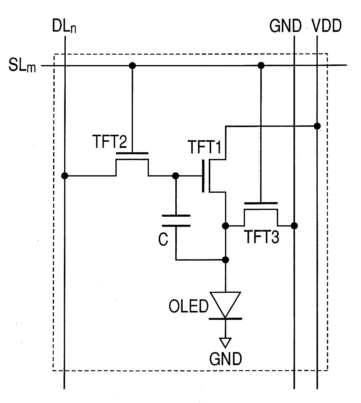 Thin film transistor circuit, light emitting display apparatus, and driving method thereof