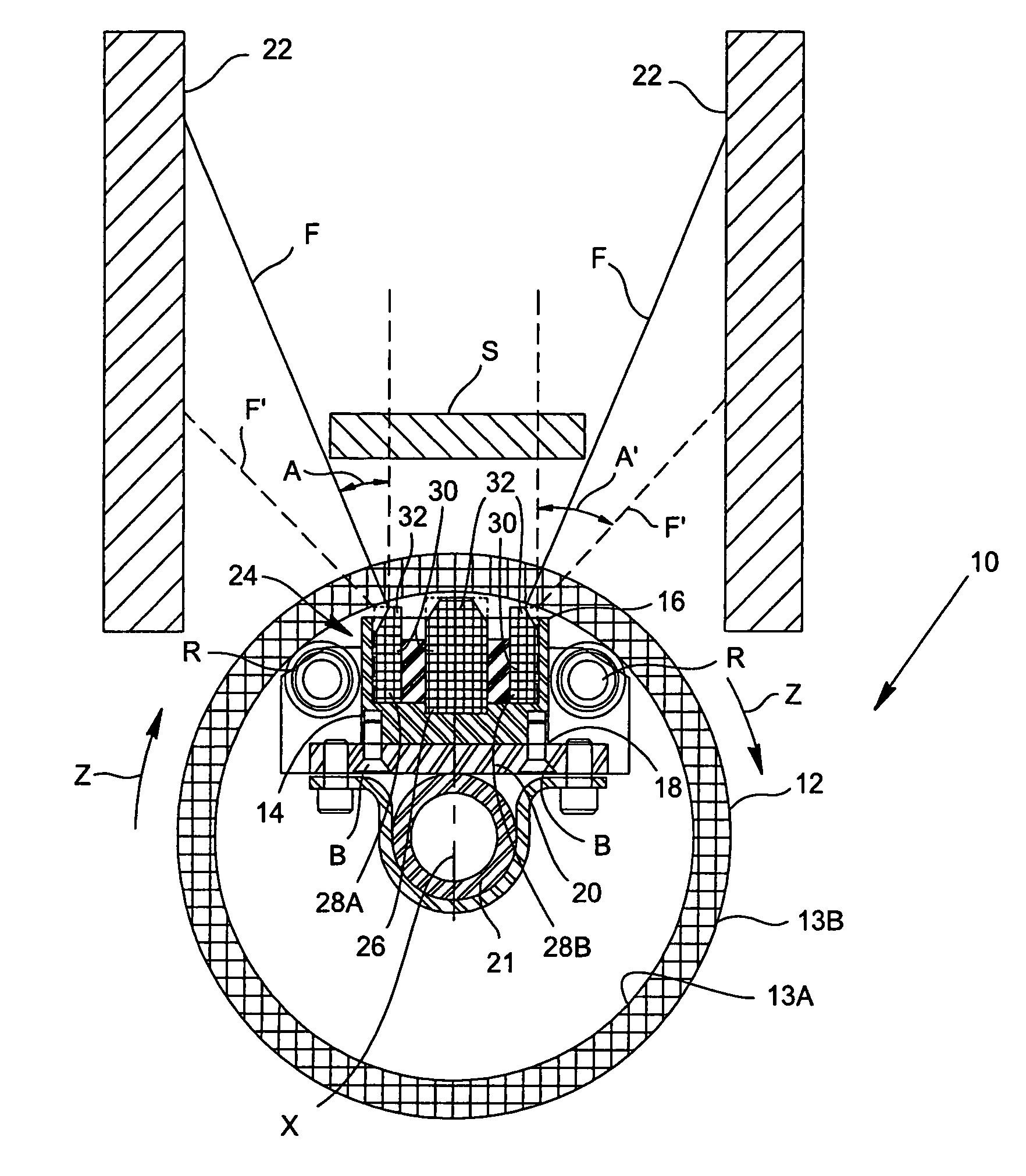 Magnetron for cylindrical targets