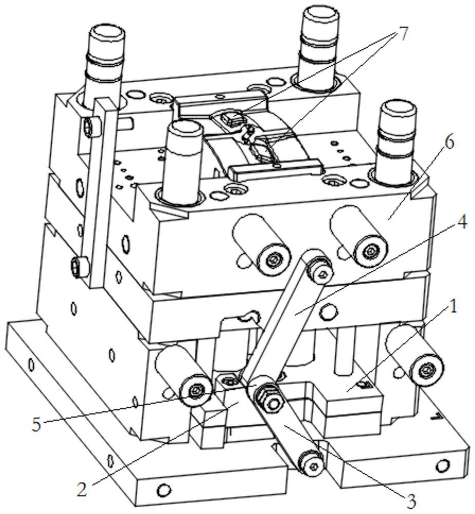A Secondary Ejection Structure of Injection Mold Crank Slider