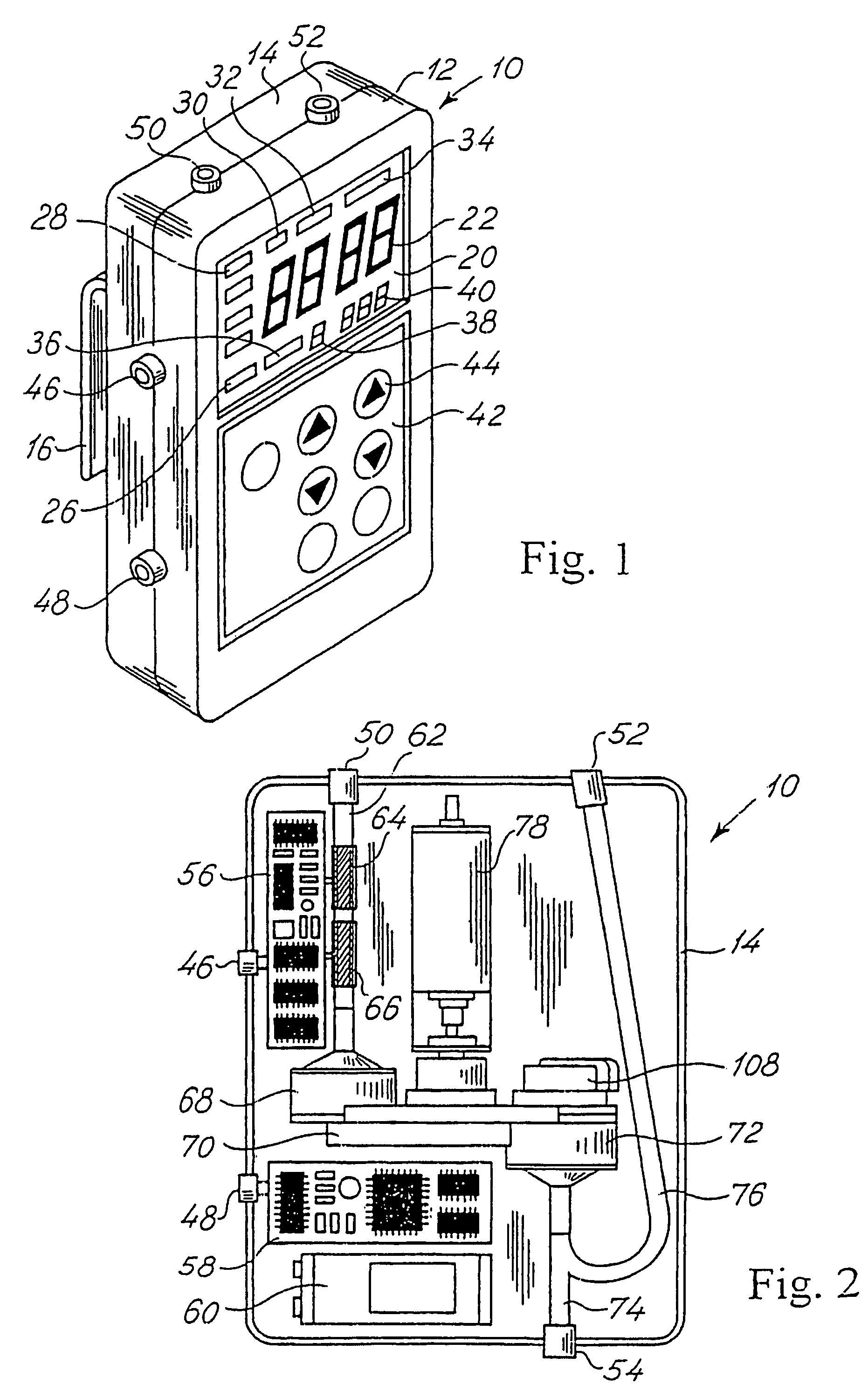 Infusion pump system, an infusion pump unit and an infusion pump