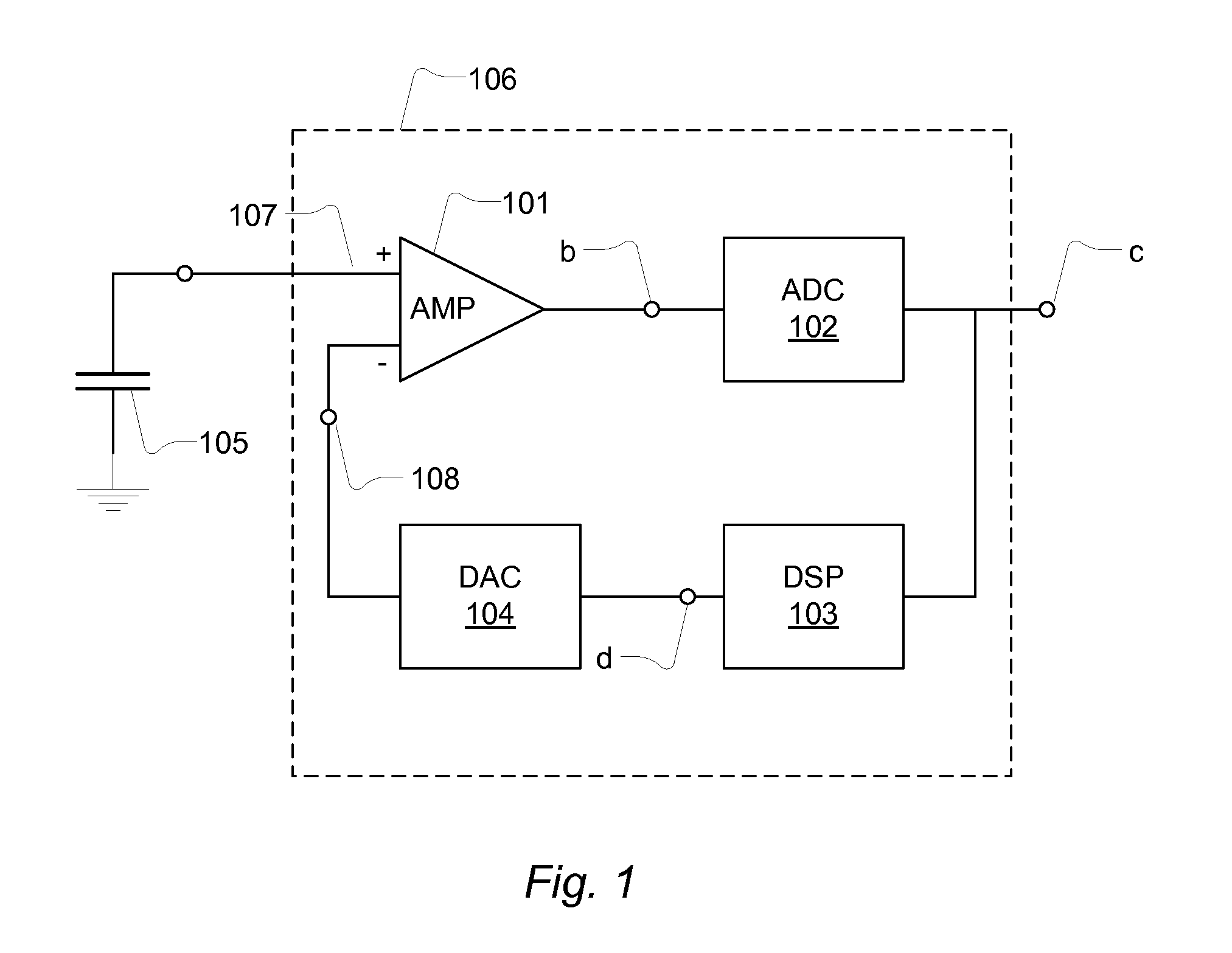 Signal conditioner with suppression of interfering signals