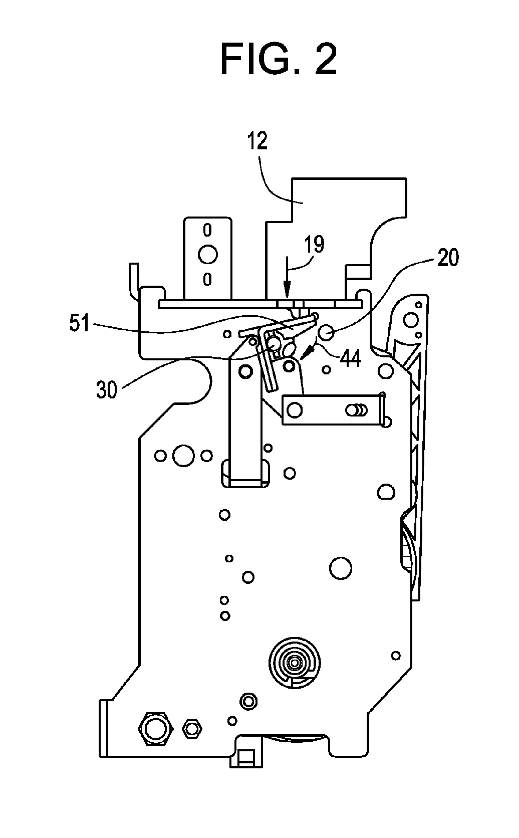 Accessories for a rotatable latching shaft of a circuit breaker