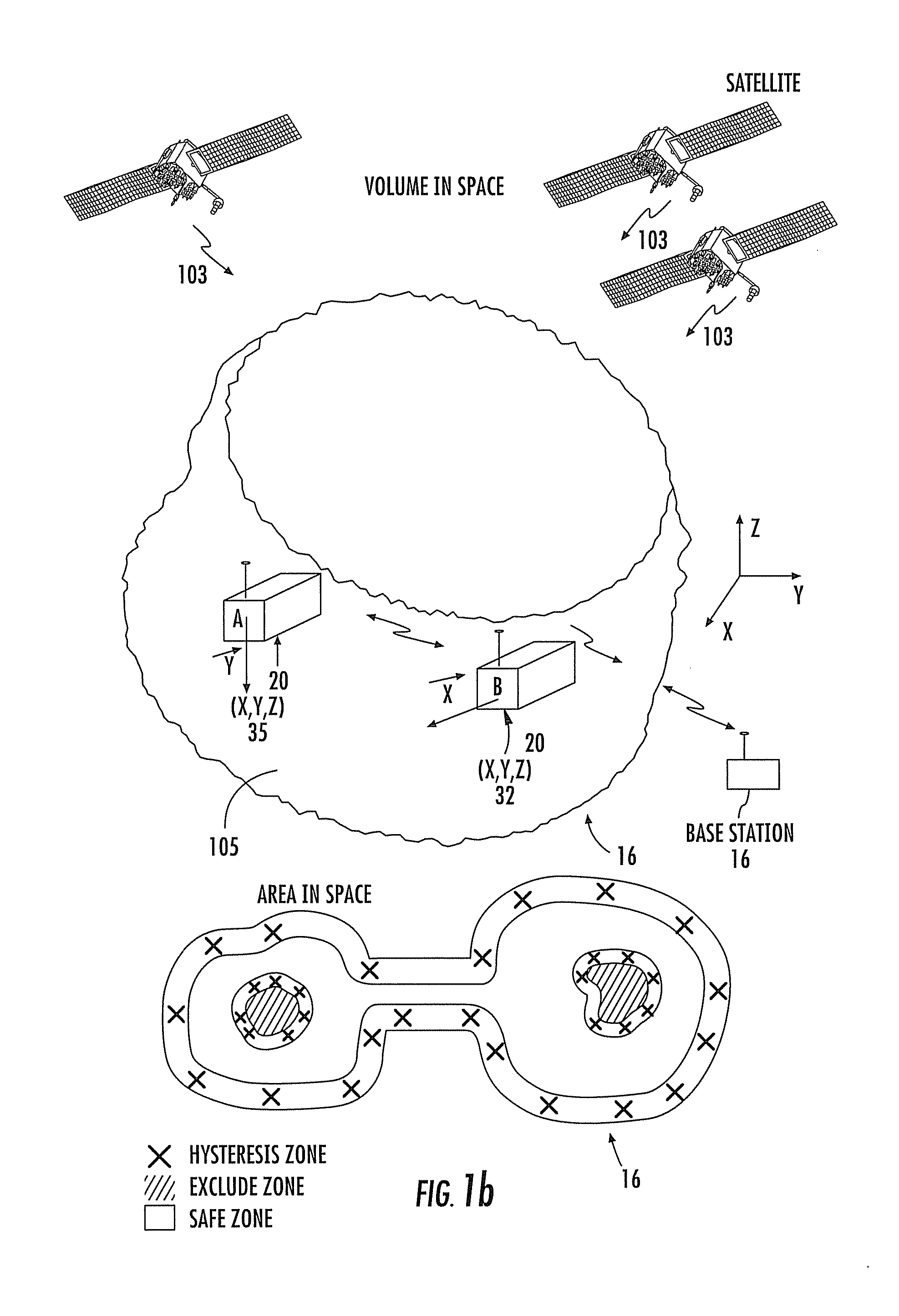 Large area position/proximity correction device with alarms using (d)gps technology