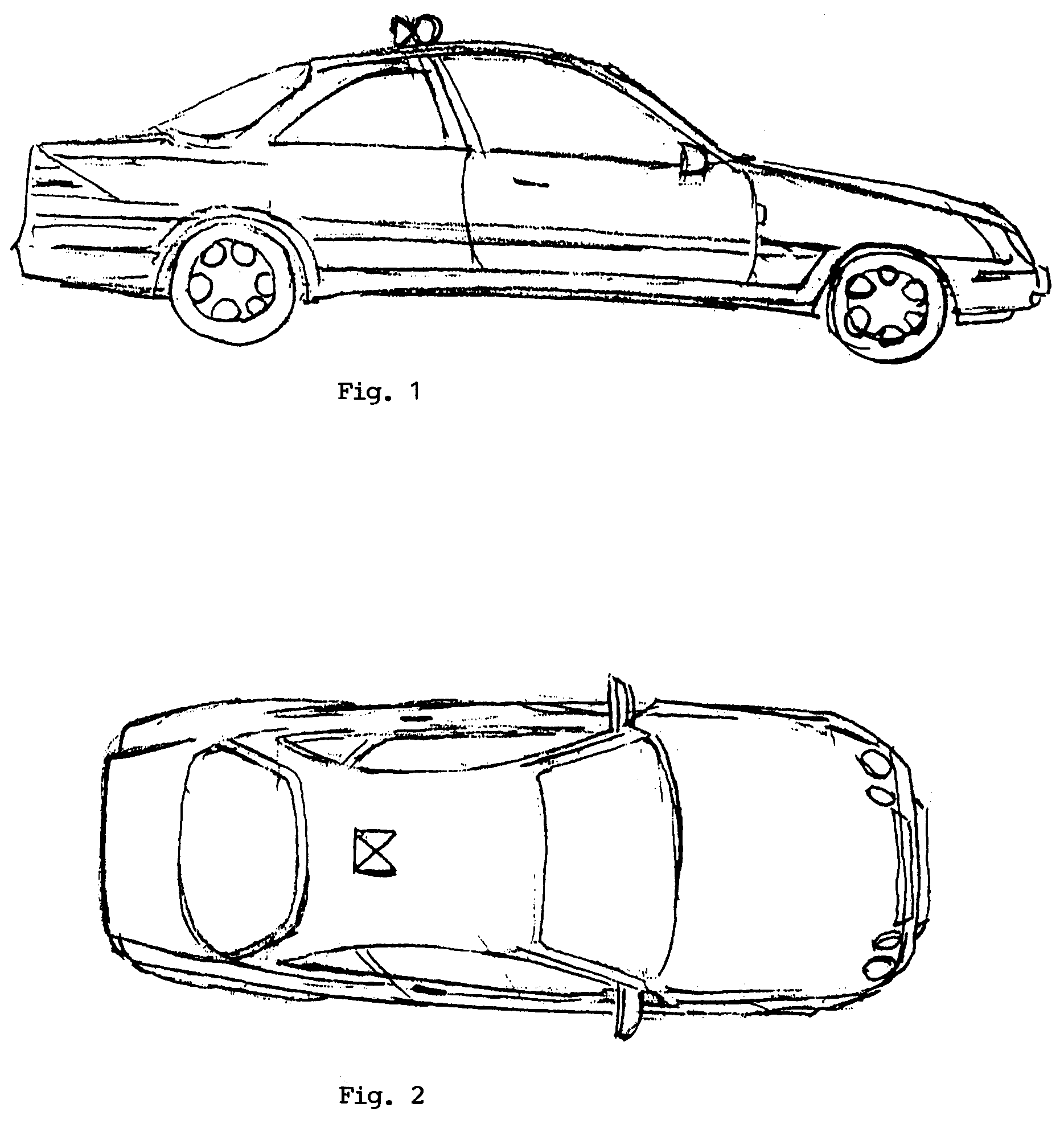 Wide-angled image display system for automobiles