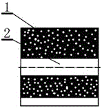 Light quincuncial white carbon black-containing through-hole ceramsite with air purification function