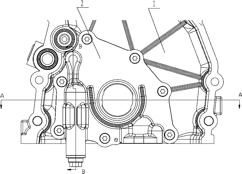 Automobile engine oil pump