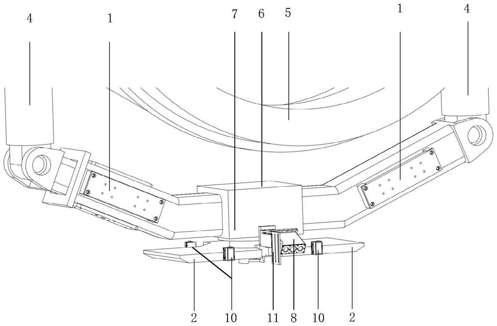 Method for positioning and grabbing duct pieces by erector, erector and heading machine