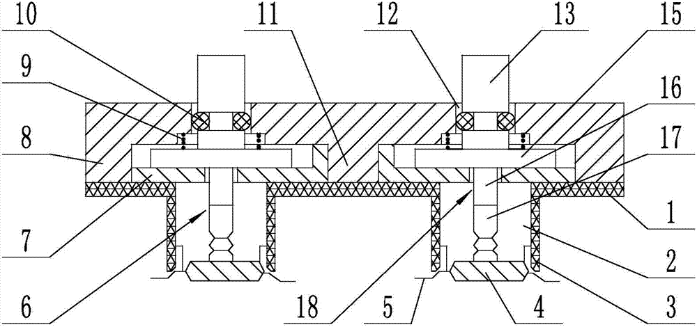 Vacuum absorbing device used for chip testing device