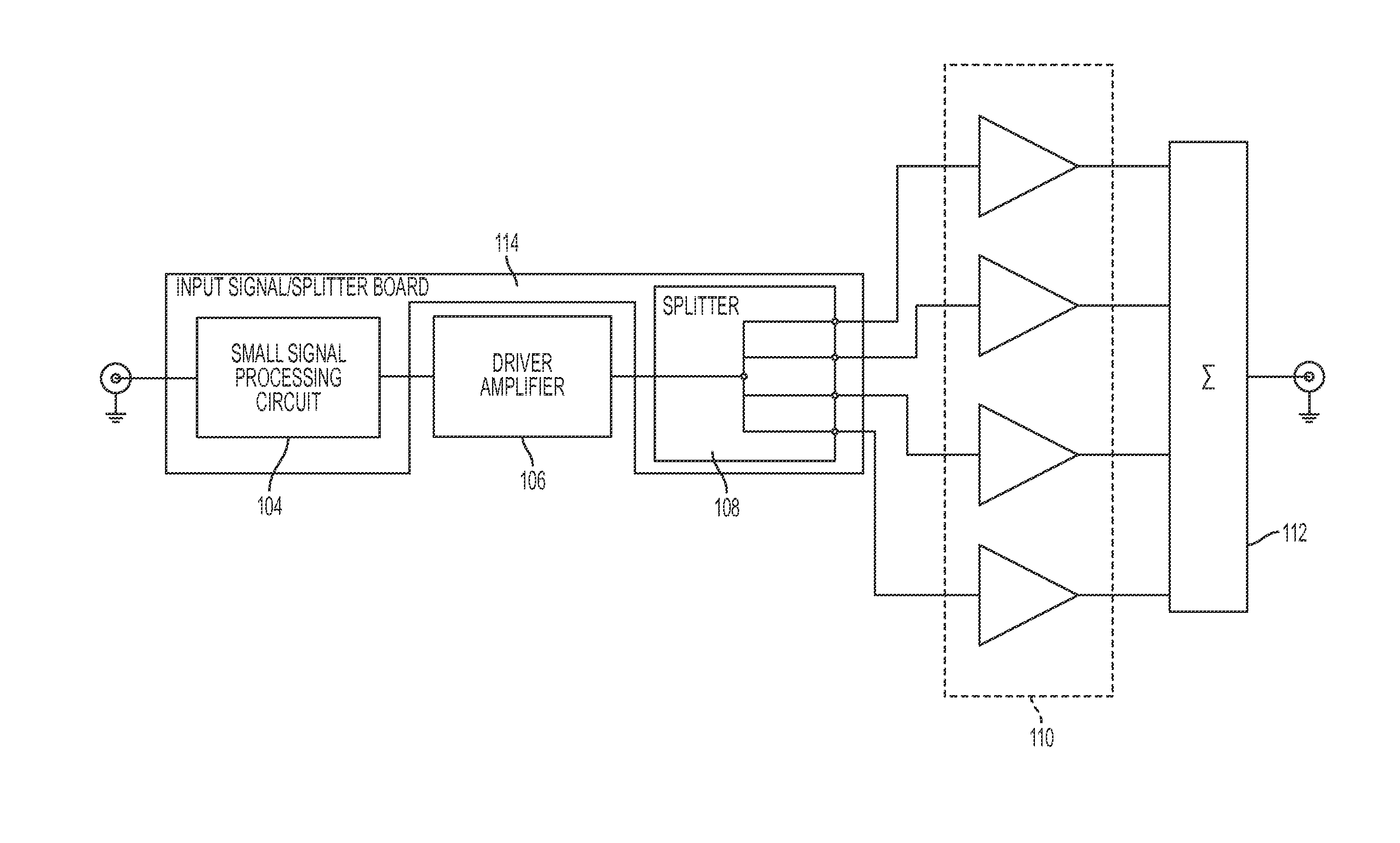 RF power amplifier and method of assembly for same