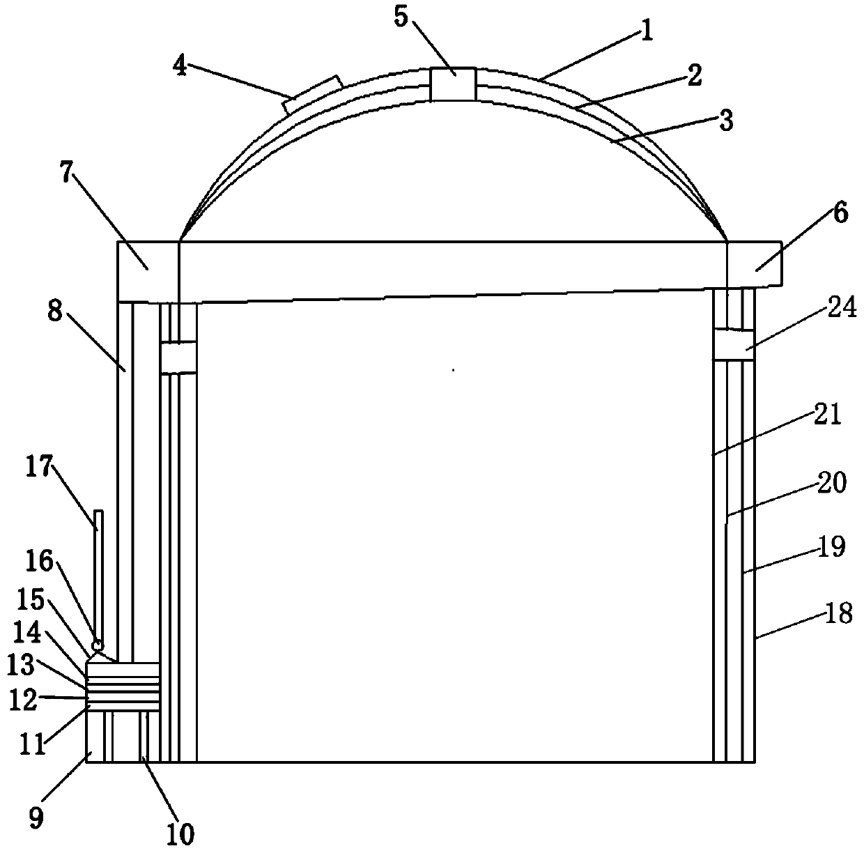 Ecological exhibition hall and construction method thereof