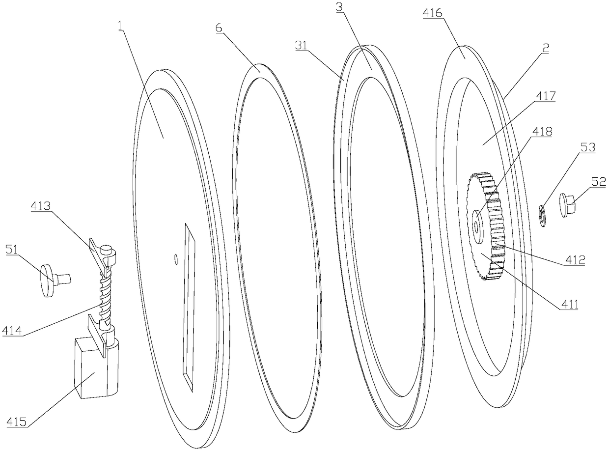 Automobile seat turntable structure