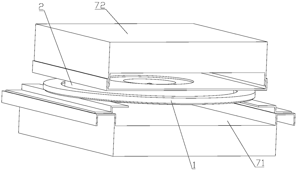 Automobile seat turntable structure