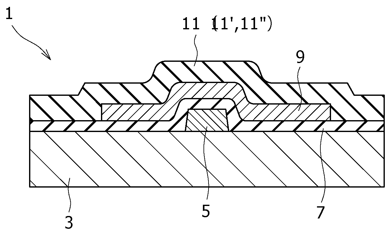 Thin-film semiconductor device, display, and method for manufacturing thin film semiconductor device