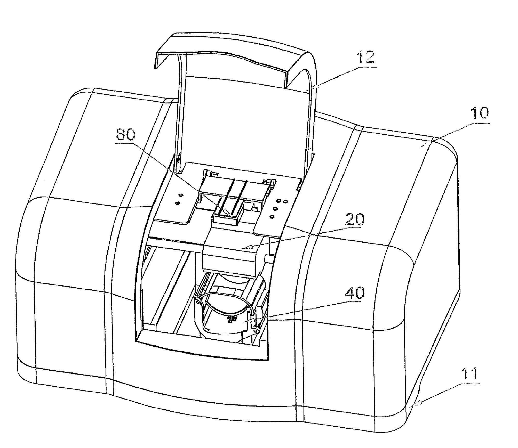 Apparatus for printing on the plant surface and the artificial plant surface