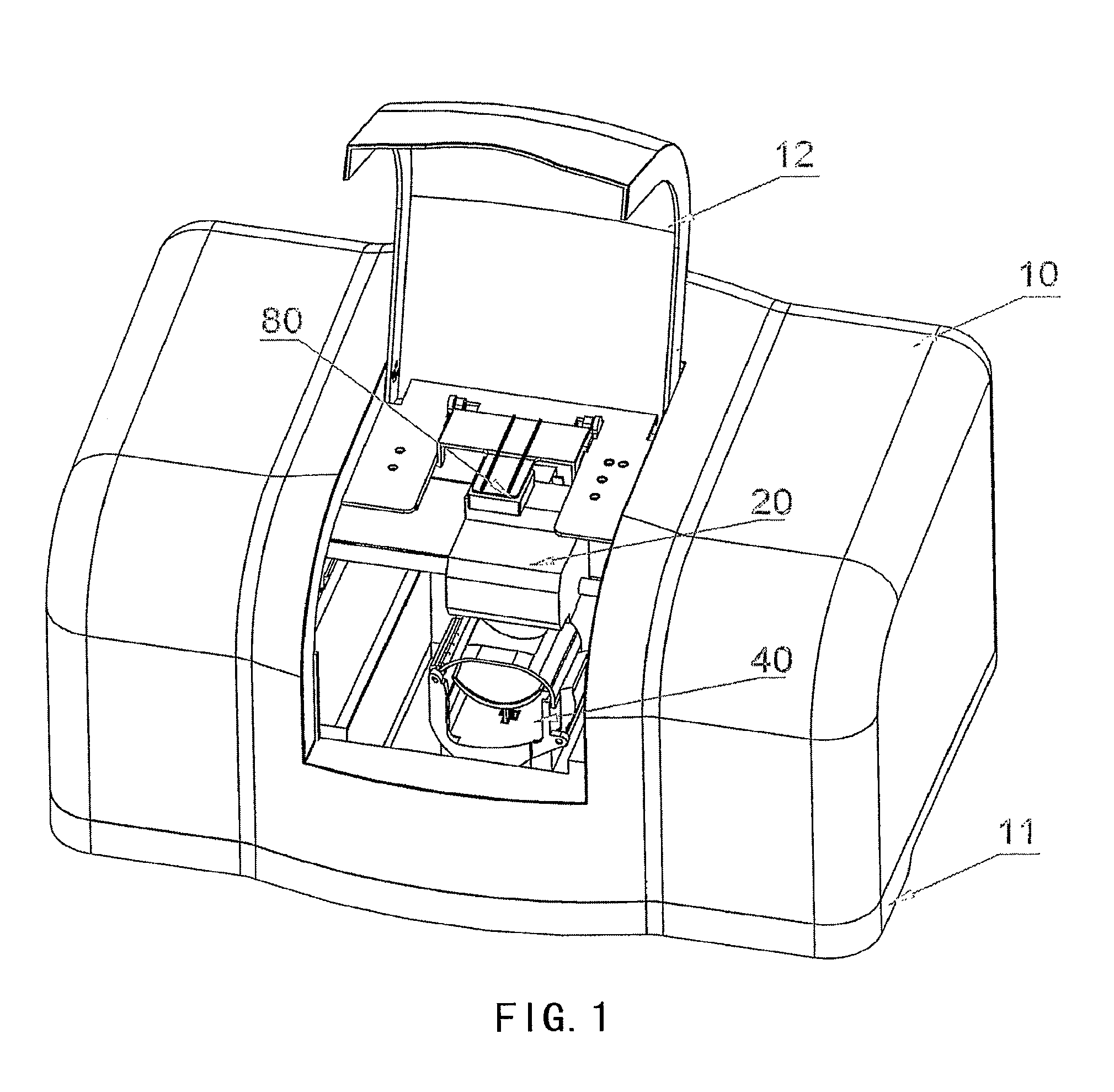 Apparatus for printing on the plant surface and the artificial plant surface