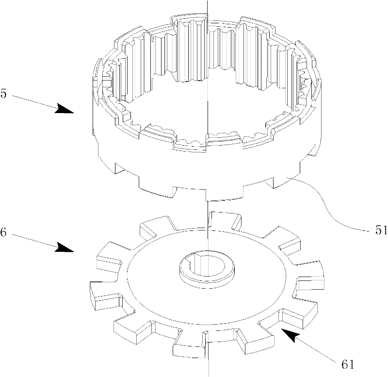 Speed reducing shaft clutch for washing machine