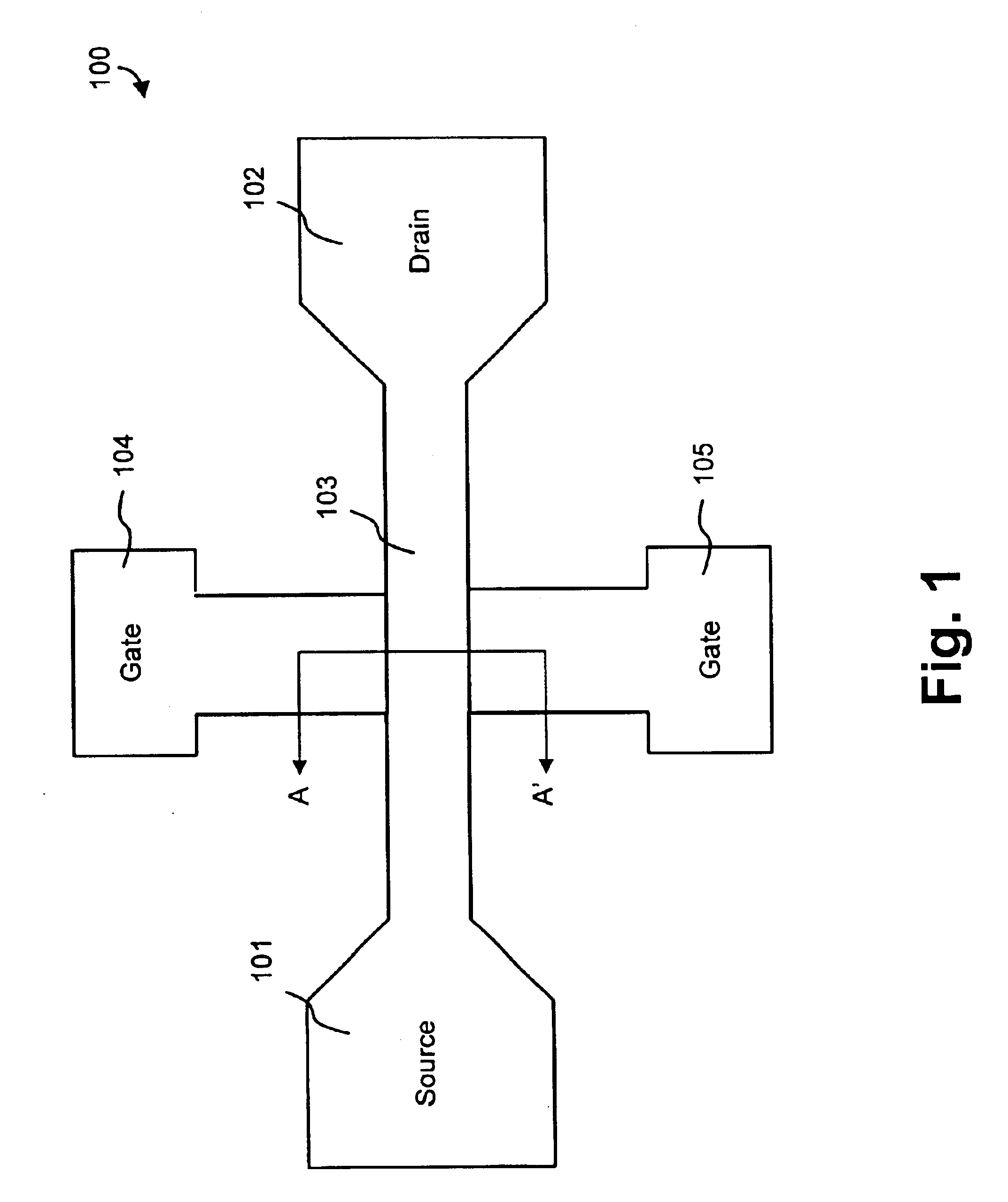 Two transistor NOR device