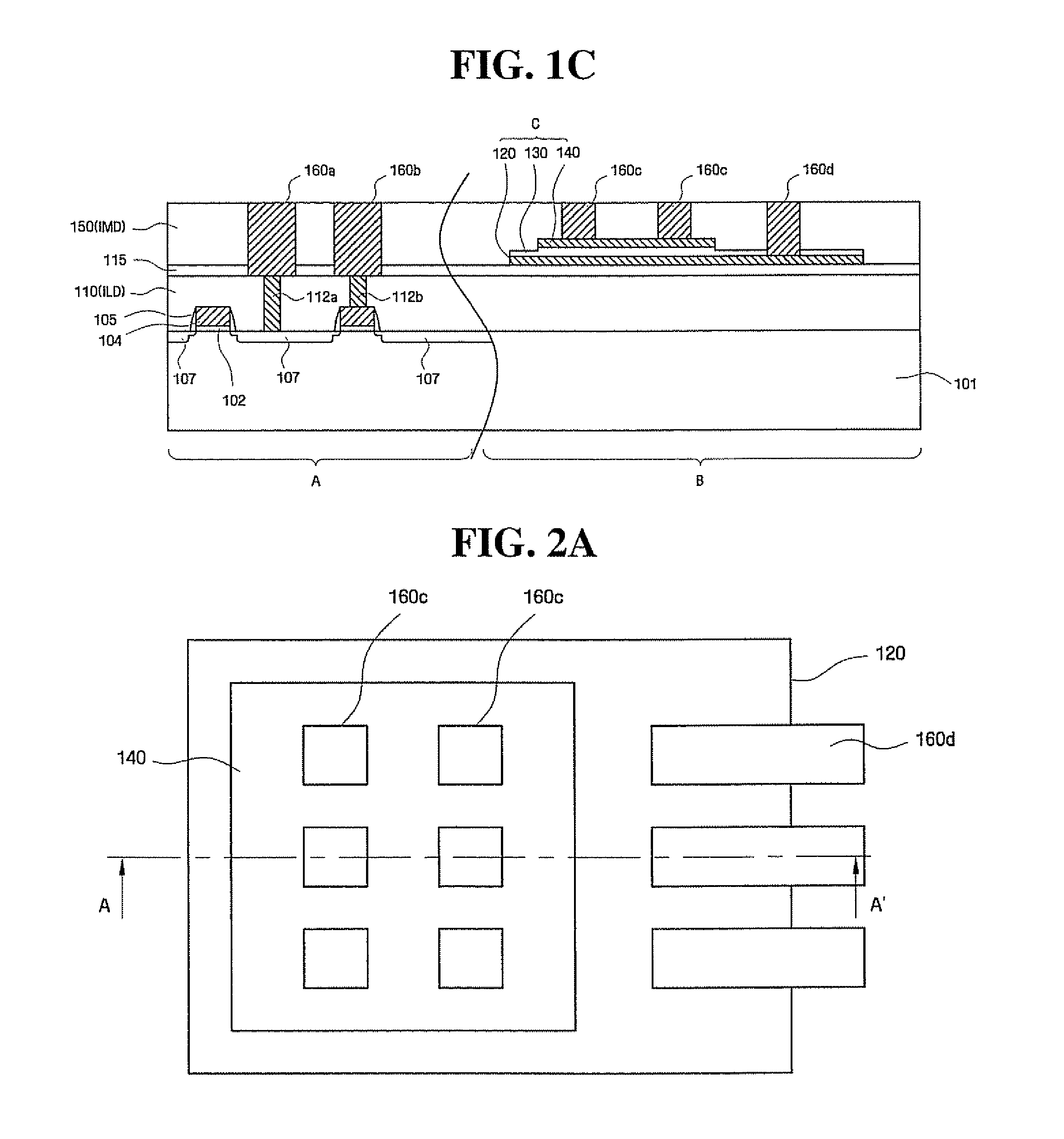 Metal-Insulator-Metal (MIM) Capacitors Formed Beneath First Level Metallization and Methods of Forming Same
