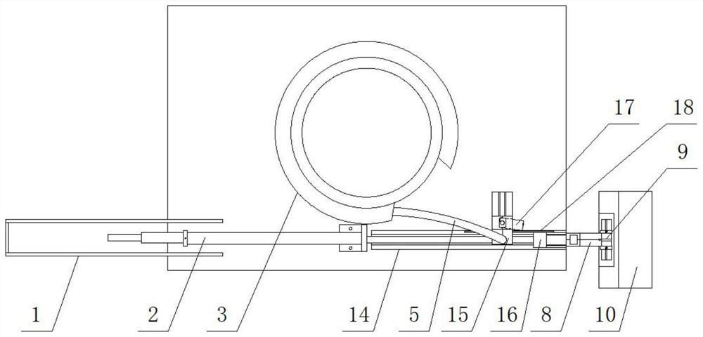 Goods shelf point rivet automatic welding device