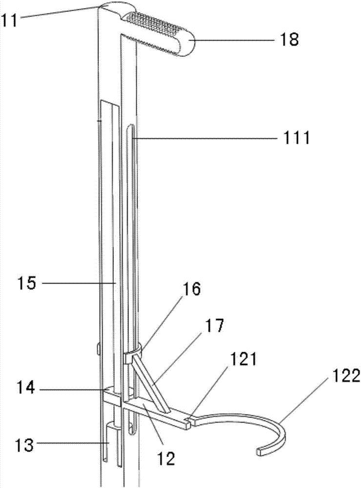 Automatic garbage packaging device having walking assisting function