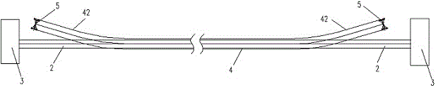 Sidesway separation movable bracket type tubular belt conveyor