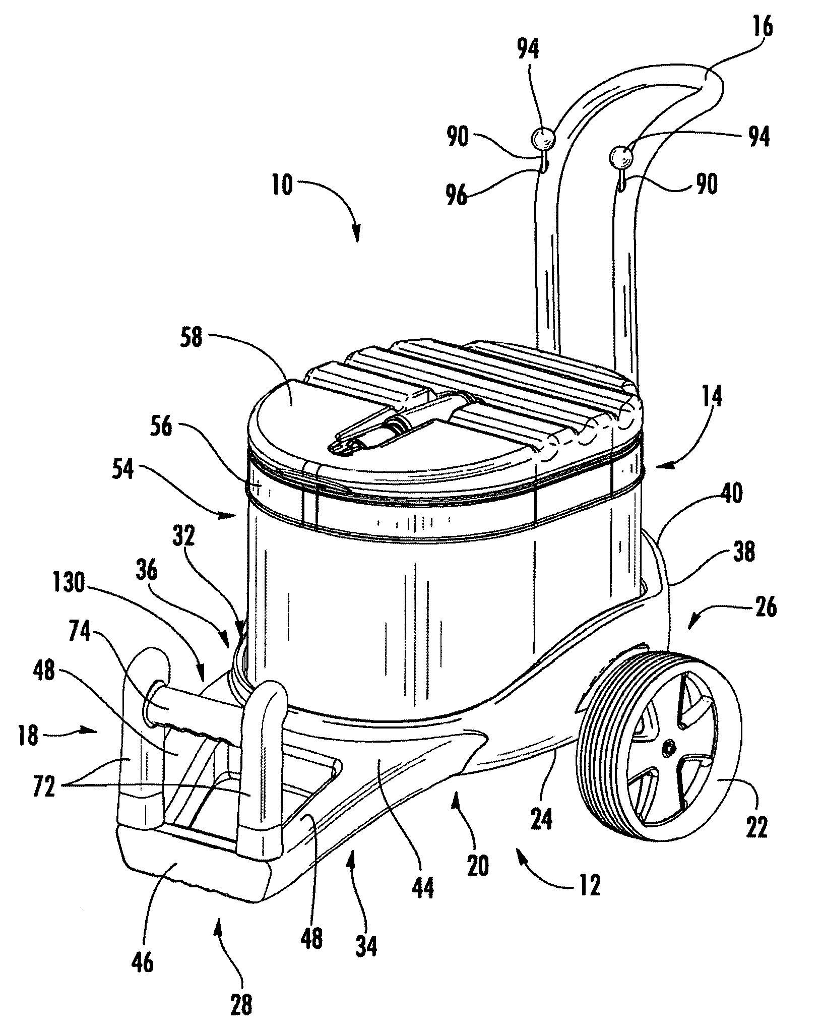 Travel cooler with collapsible sidewalls