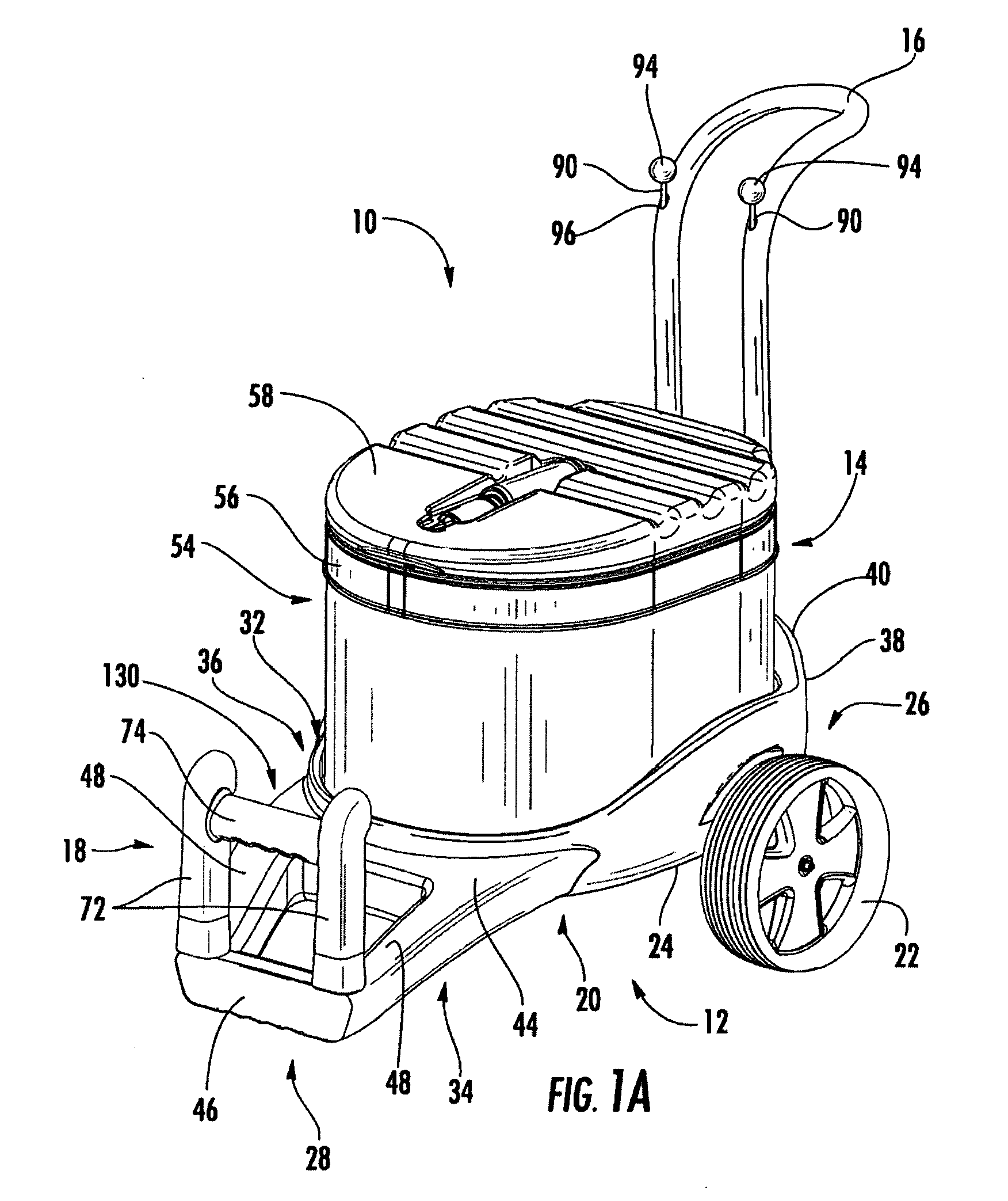 Travel cooler with collapsible sidewalls