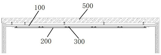 Fabricated double-layer keel suspended ceiling structure and mounting method thereof
