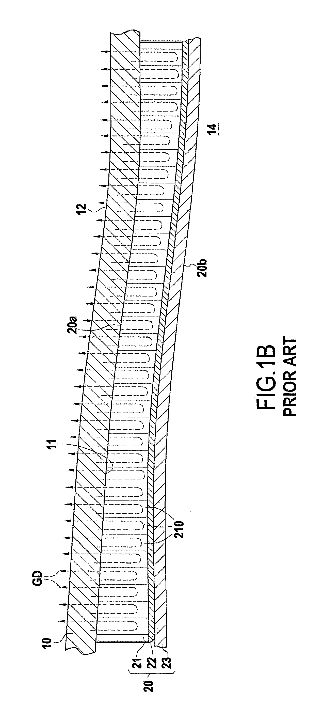 A casing made of organic matrix composite material that facilitates the discharge of smoke