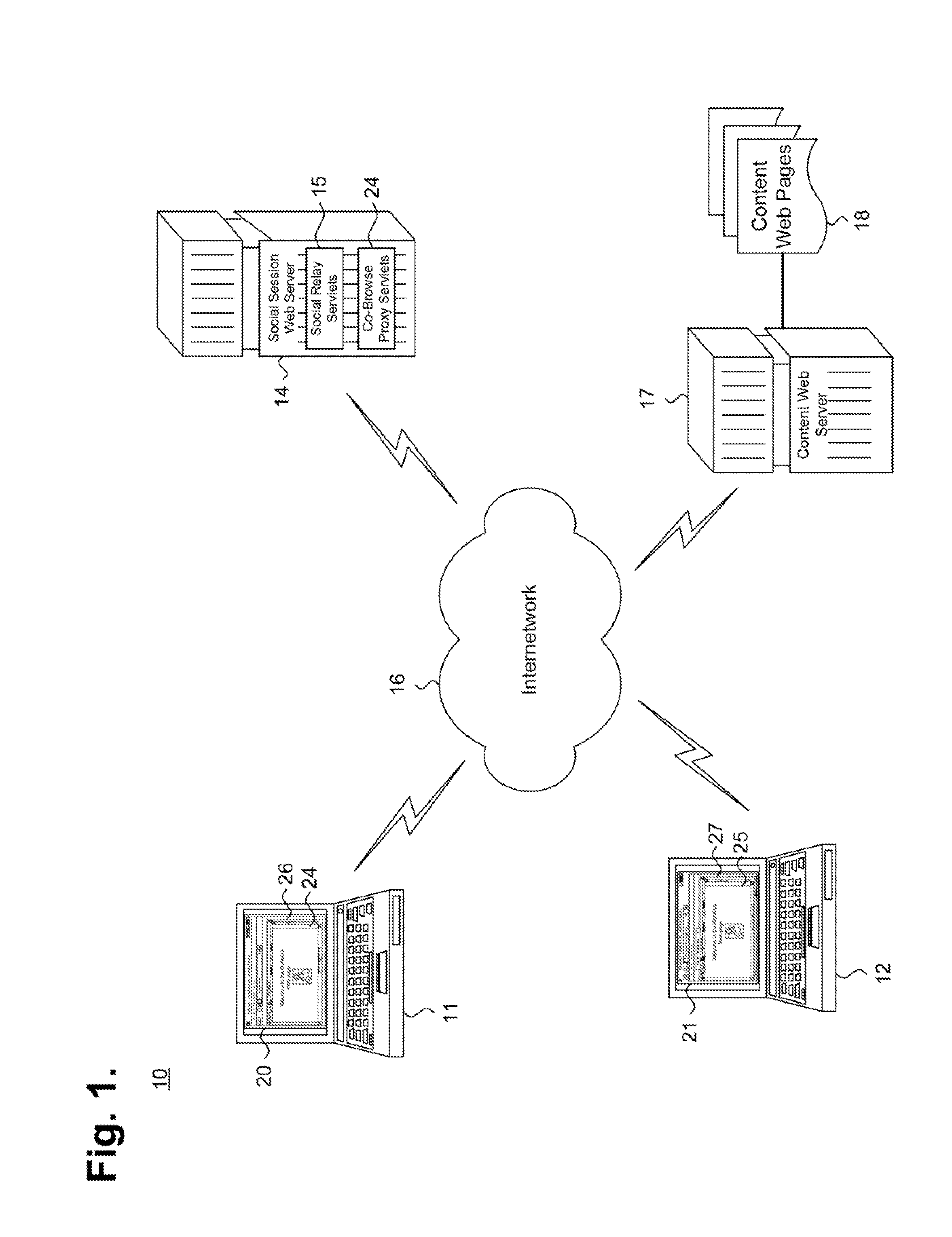 System and method for facilitating visual social communication through co-browsing
