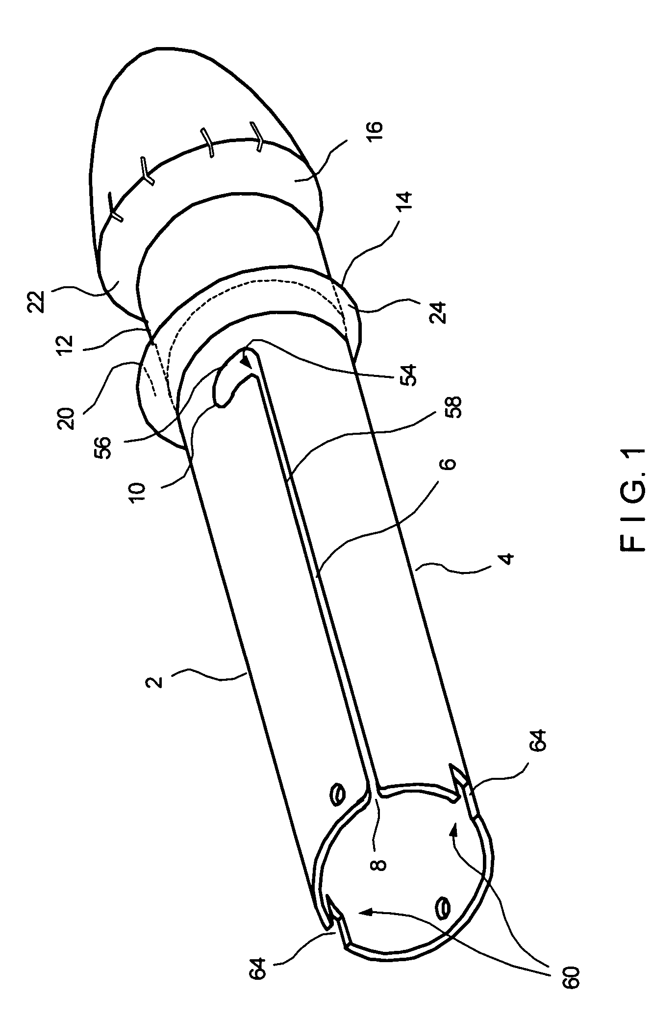 Device for launching a power kite