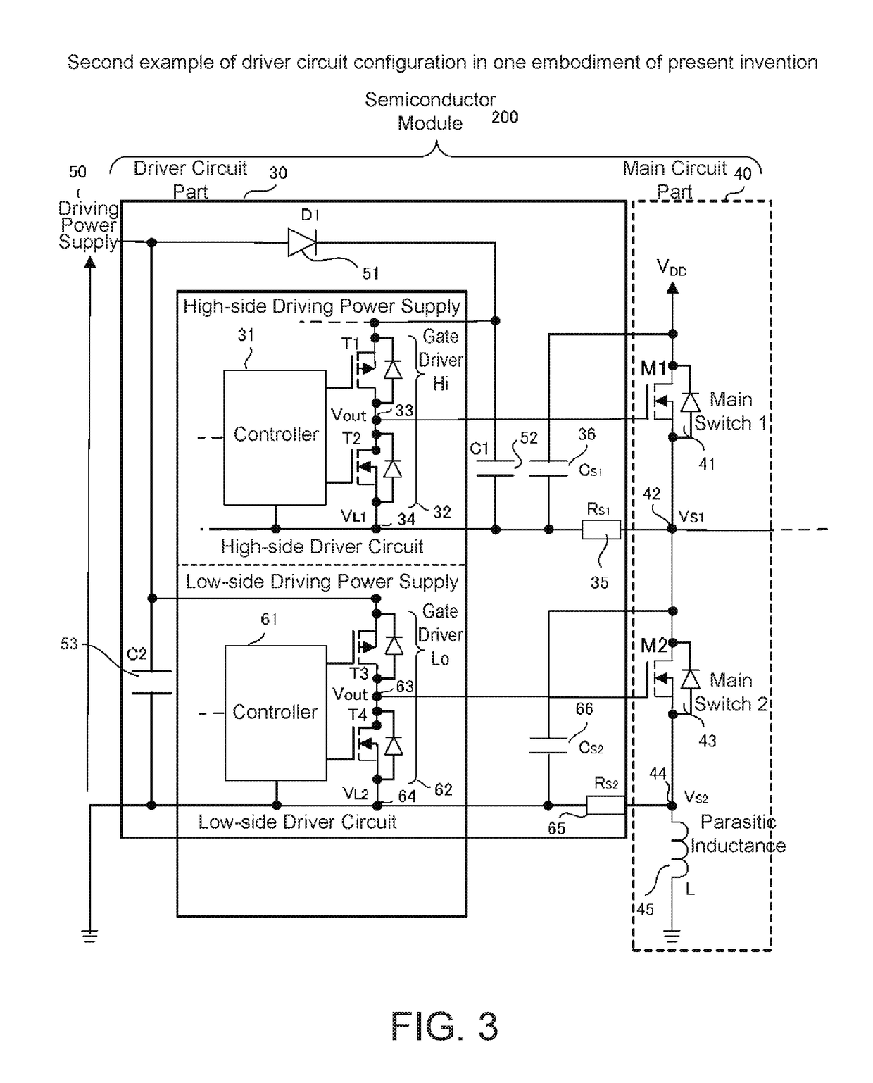 Driver circuit and semiconductor module having same