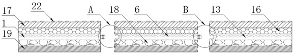 Composite floor with good sealing performance