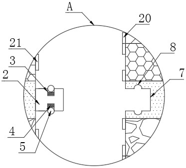 Composite floor with good sealing performance