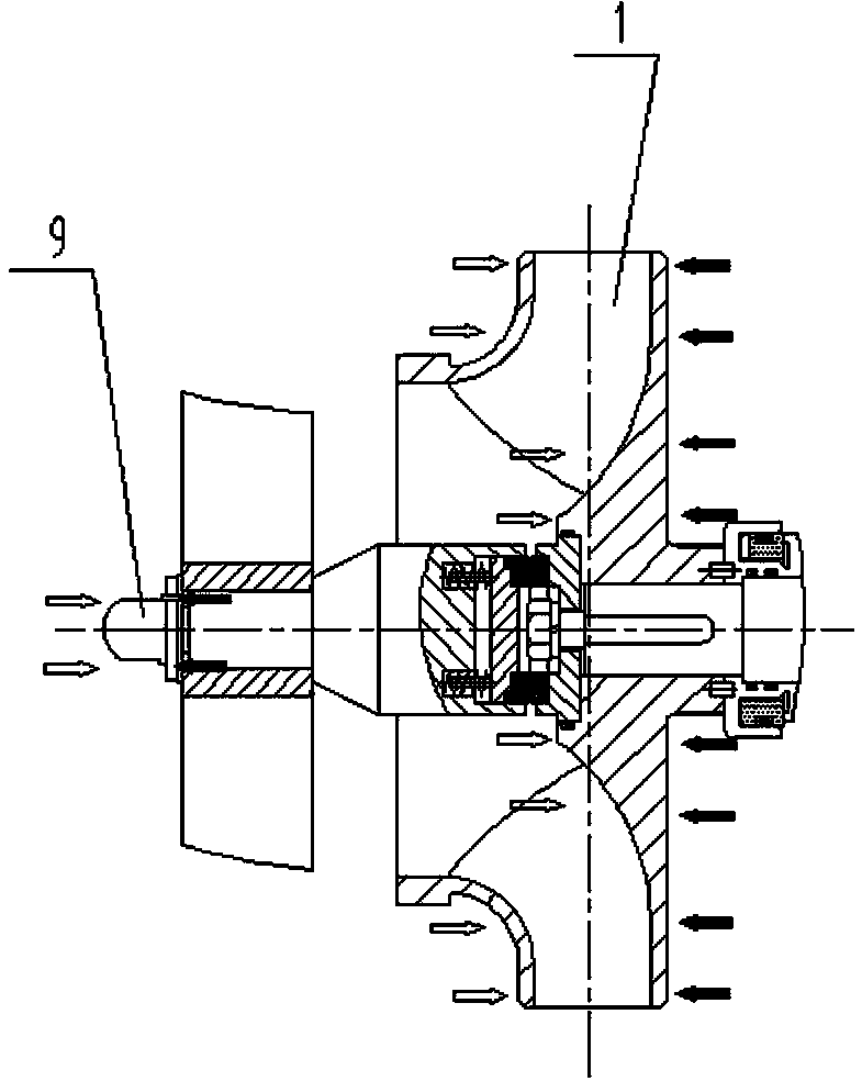 Horizontal high-back-pressure centrifugal pumping set